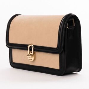 Jules Kae Mia Bag Purse Crossbody Handbag Tan Black Classic Old Money New NWT